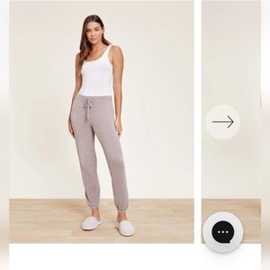 Barefoot Dreams Cozy Chic Track Pant - Medium in Beach Rock